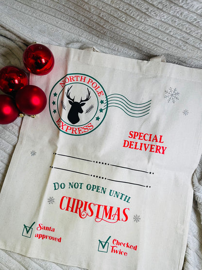 Tygväska med långa handtag