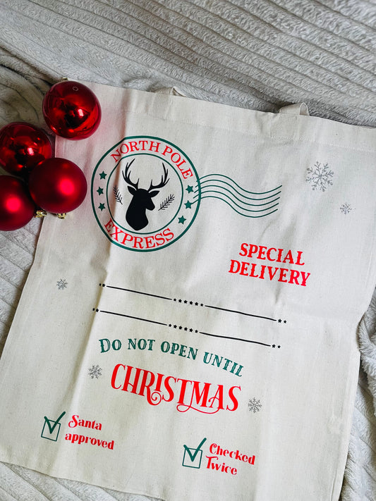 Tygväska med långa handtag