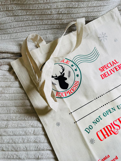 Tygväska med långa handtag